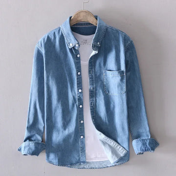 100% Cotton Autumn New Long-sleeved Denim