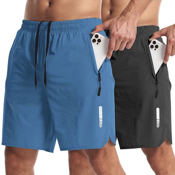 Men's Sport Shorts Sportswear Summer Running Shorts Beach Bottoms Gym Fitness
