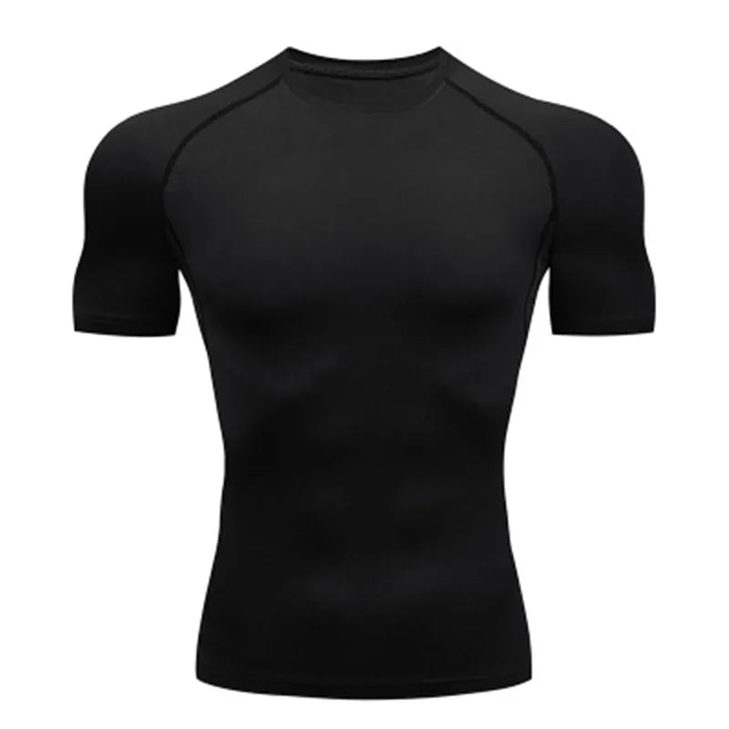 Men's T Shirt Outdoor Training Fitness Gym Jogging  Shirt  Outdoor Compression.