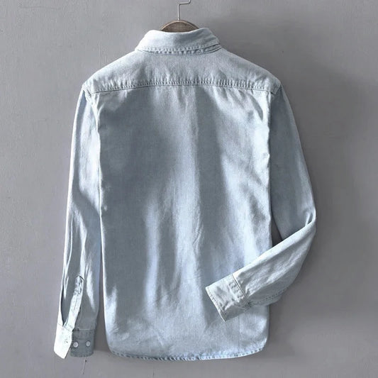 100% Cotton Autumn New Long-sleeved Denim