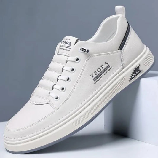 2025 Cool Men Shoes Leather Casual Sneakers